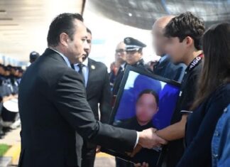 Despiden con honores a elemento femenil de las fuerzas de seguridad publica del estado